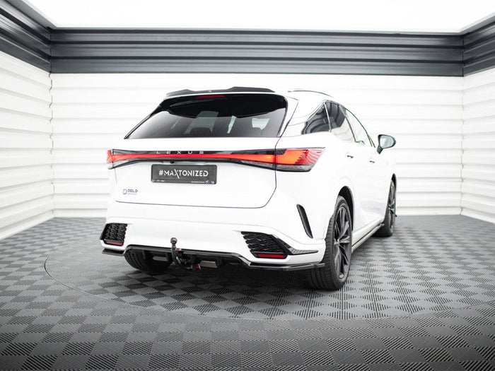 Lexus RX F-Sport Mk5 Central Rear Splitter (Vertical Bars) - Maxton Design