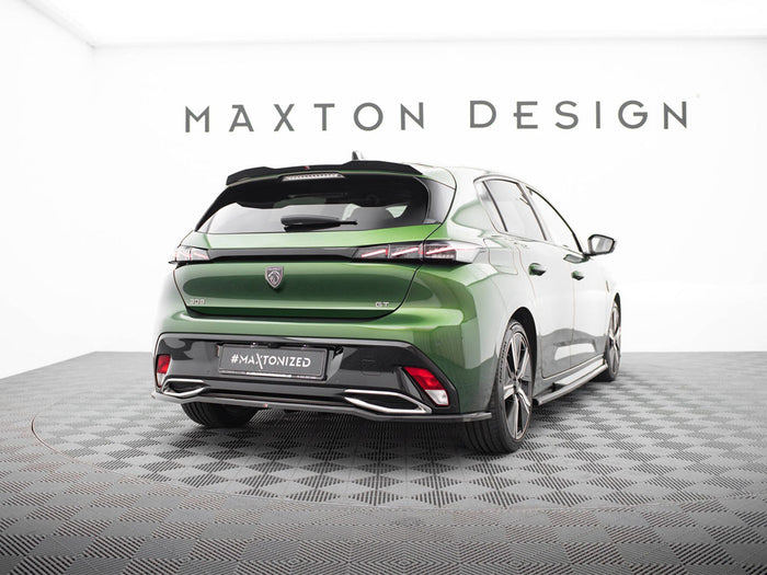 Peugeot 308 Hatchback Mk3 Rear Splitter (Vertical Bars) - Maxton Design