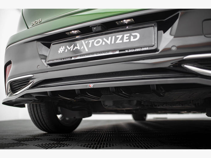 Peugeot 308 Hatchback Mk3 Rear Splitter (Vertical Bars) - Maxton Design