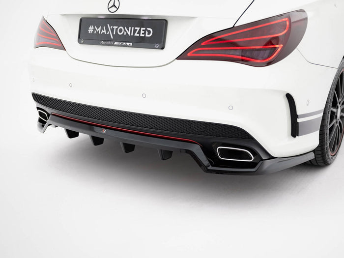 Rear Splitter (Vertical Bars) Mercedes-Benz CLA AMG-Line C117 - Maxton Design