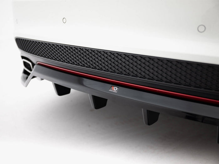 Rear Splitter (Vertical Bars) Mercedes-Benz CLA AMG-Line C117 - Maxton Design