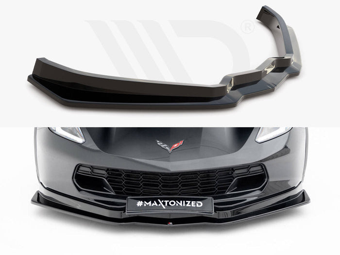 Maxton Design - FRONT SPLITTER V.1 CHEVROLET CORVETTE C7 (2013-19)