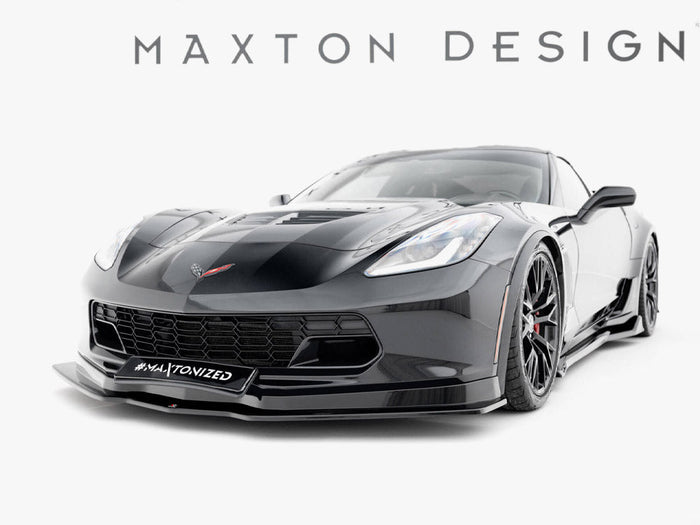 Maxton Design - FRONT SPLITTER V.1 CHEVROLET CORVETTE C7 (2013-19)