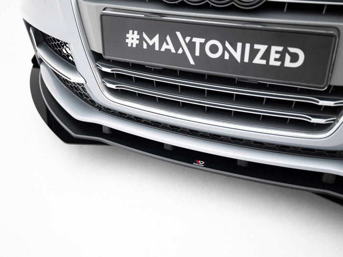 Maxton Design - Street PRO Front Splitter + Flaps Audi TT S / TT S-Line 8J Facelift