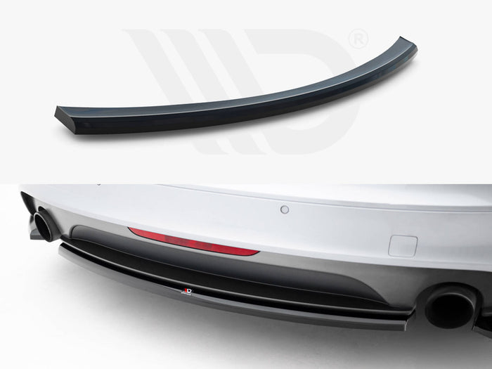 Audi TT S-Line 8J Facelift Central Rear Splitter - Maxton Design