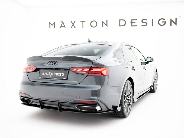 Maxton Design - Street PRO Rear Diffuser + Flaps Audi A5 F5 / B9 Facelift
