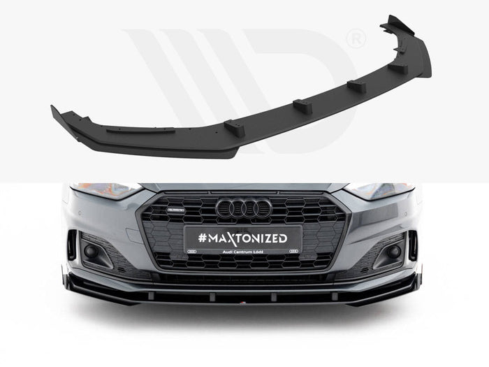 Maxton Design - Street PRO Front Splitter + Flaps Audi A5 F5 / B9 Facelift