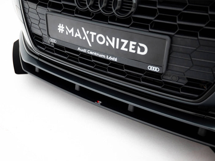 Maxton Design - Street PRO Front Splitter + Flaps Audi A5 F5 / B9 Facelift