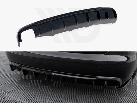 Audi A4 B8 (Single side dual exhaust version) Rear Valance - Maxton Design