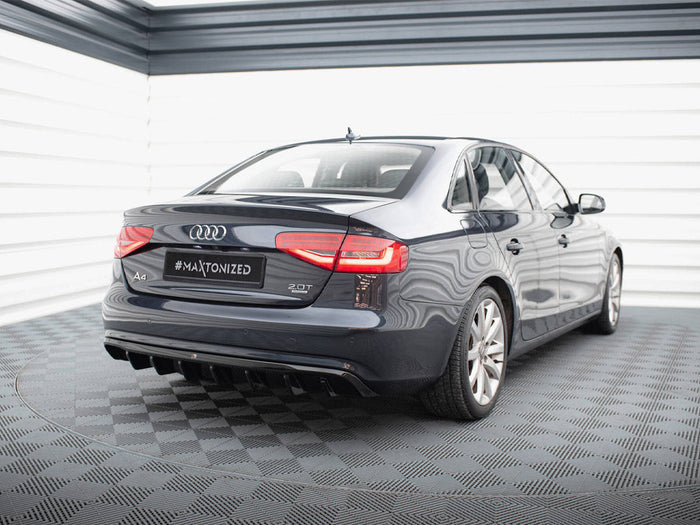 Maxton Design - Rear Valance Audi A4 B8 Facelift (Single side dual exhaust version)