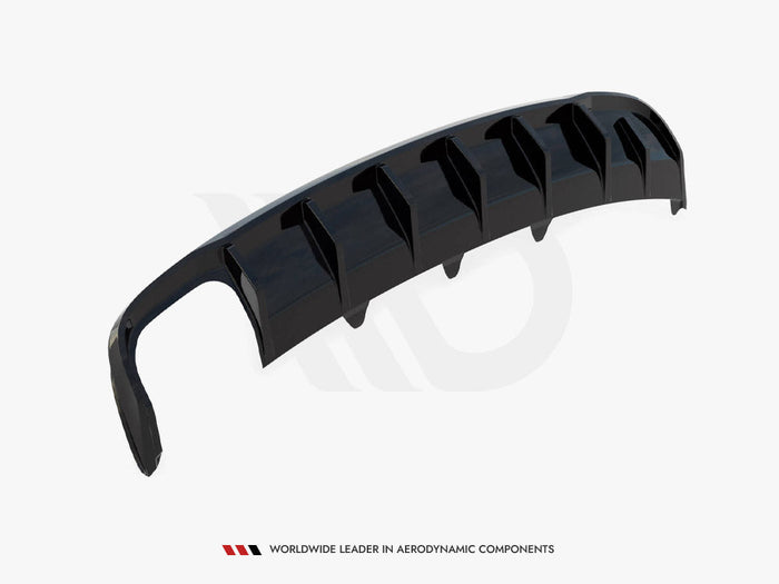 Maxton Design - Rear Valance Audi A4 B8 Facelift (Single side dual exhaust version)