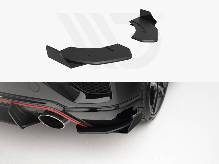 Maxton Design - Street Pro Rear Side Splitters + Flaps Hyundai Veloster N Mk2