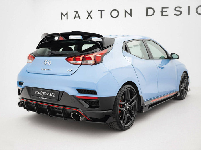 Maxton Design - Street Pro Rear Side Splitters + Flaps Hyundai Veloster N Mk2