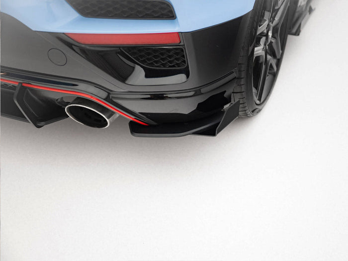 Maxton Design - Street Pro Rear Side Splitters + Flaps Hyundai Veloster N Mk2