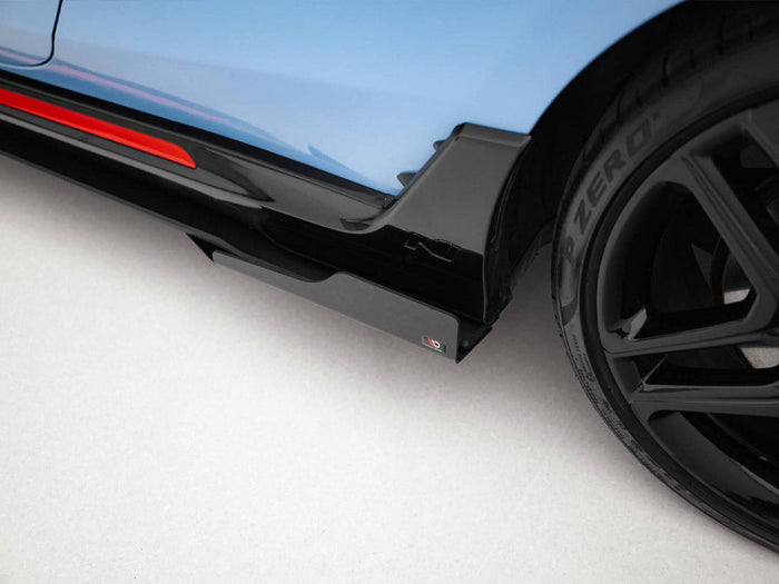 Maxton Design - Street PRO Side Skirts Diffusers + Flaps Hyundai Veloster N Mk2