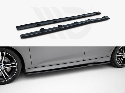 Ford Focus ST Mk3 Side Skirts Diffusers V.3 - Maxton Design