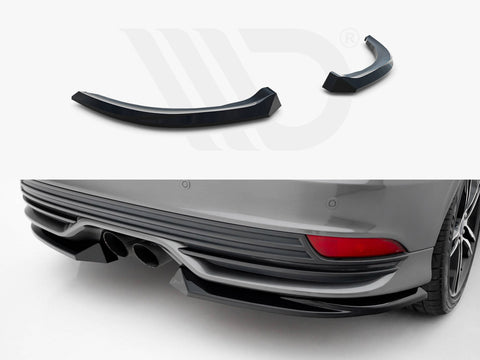 Ford Focus ST Mk3 Facelift Rear Side Splitters V.3 - Maxton Design