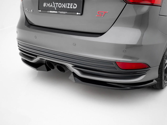 Ford Focus ST Mk3 Facelift Rear Side Splitters V.3 - Maxton Design