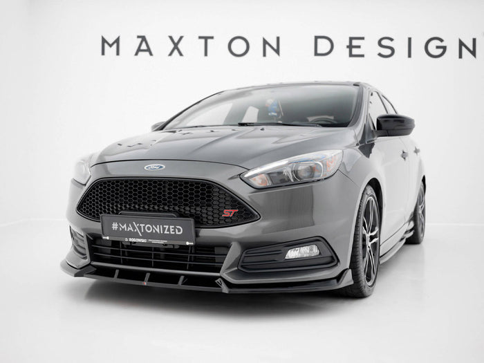 Ford Focus ST Mk3 Facelift Front Splitter V.6 - Maxton Design