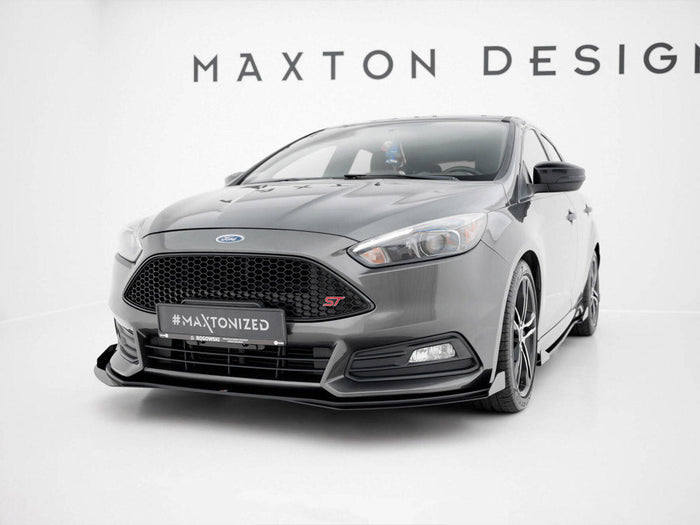Maxton Design - Street PRO Front Splitter + Flaps Ford Focus ST Mk3 Facelift