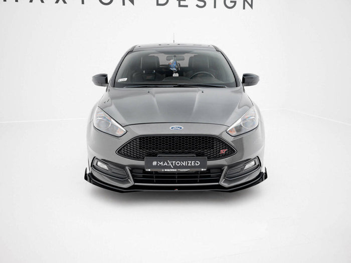 Maxton Design - Street PRO Front Splitter + Flaps Ford Focus ST Mk3 Facelift