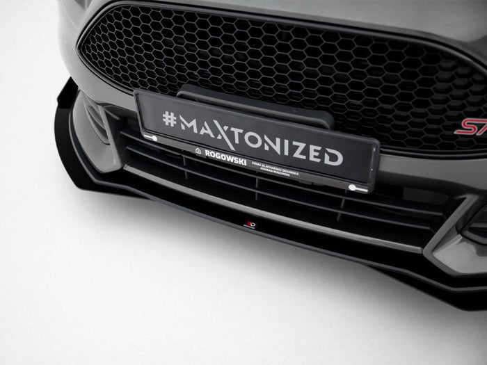 Maxton Design - Street PRO Front Splitter + Flaps Ford Focus ST Mk3 Facelift