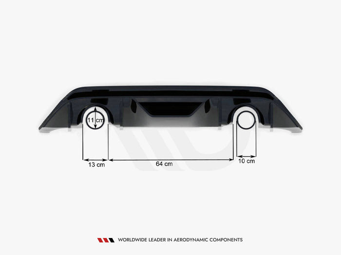 Maxton Design - V3 Rear Diffuser (RS Look) - Ford Fiesta MK8 / 8.5 ST Line & ST