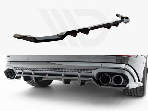 Audi SQ8 / Q8 S-Line Mk1 Facelift Rear Splitter (Vertical Bars) V.2 - Maxton Design