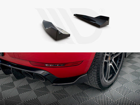 Maxton Design - Rear Side Splitters V.2 Porsche Macan GTS / Sport Design Mk1 Facelift