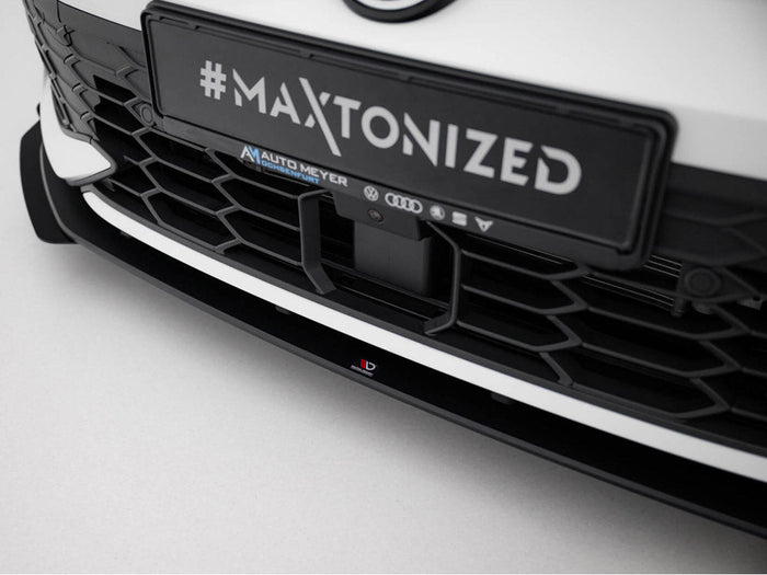 Maxton Design - Street PRO Front Splitter + Flaps Volkswagen Golf GTI / GTE / R-Line Mk8 Facelift