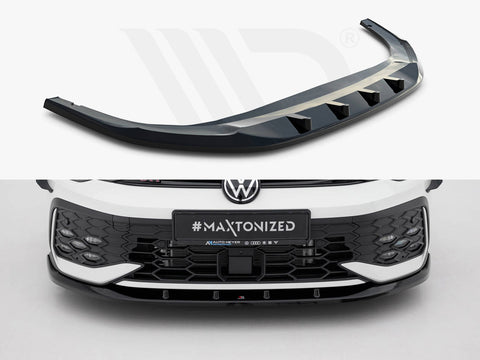 Volkswagen Golf GTI / GTE / R-Line Mk8 Facelift Front Splitter V.5 - Maxton Design