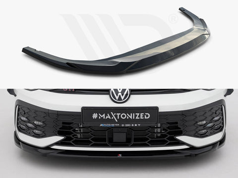 Volkswagen Golf GTI / GTE / R-Line Mk8 Facelift Front Splitter V.4 - Maxton Design