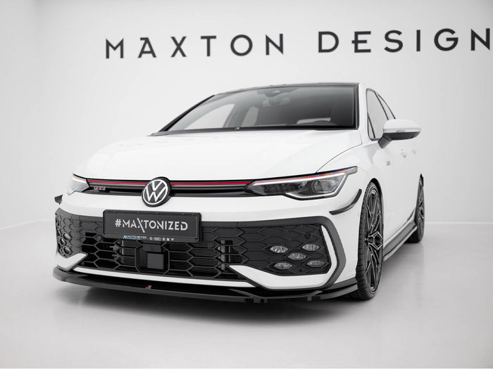 Volkswagen Golf GTI / GTE / R-Line Mk8 Facelift Front Splitter V.4 - Maxton Design