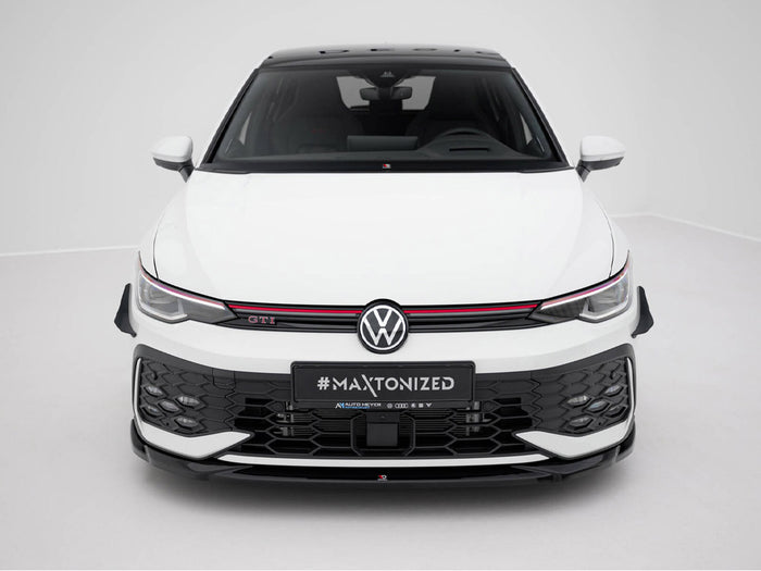 Volkswagen Golf GTI / GTE / R-Line Mk8 Facelift Front Splitter V.4 - Maxton Design
