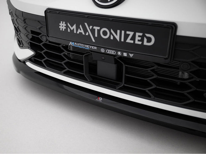 Volkswagen Golf GTI / GTE / R-Line Mk8 Facelift Front Splitter V.4 - Maxton Design