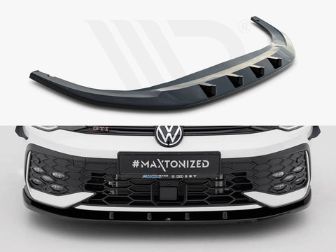 Volkswagen Golf GTI / GTE / R-Line Mk8 Facelift Front Splitter V.1 - Maxton Design