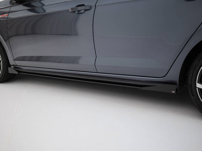 Maxton Design -  Street PRO Side Skirts Diffusers + Flaps Volkswagen Polo GTI Mk6 Facelift