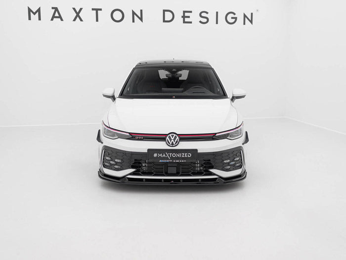 Maxton Design - Street PRO Front Splitter V.2 Volkswagen Golf GTI / GTE / R-Line Mk8 Facelift