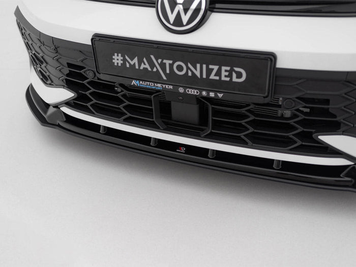 Maxton Design - Street PRO Front Splitter V.2 Volkswagen Golf GTI / GTE / R-Line Mk8 Facelift
