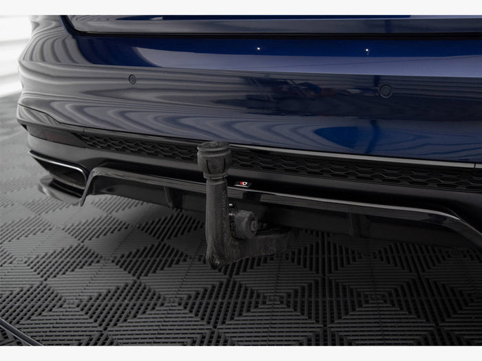 Audi A4 S-Line B9 Facelift Rear Splitter (Vertical Bars) V.2 - Maxton Design