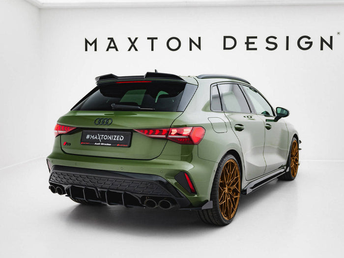 Maxton Design - Street Pro Rear Side Splitters + Flaps Audi S3 Sportback 8Y Facelift