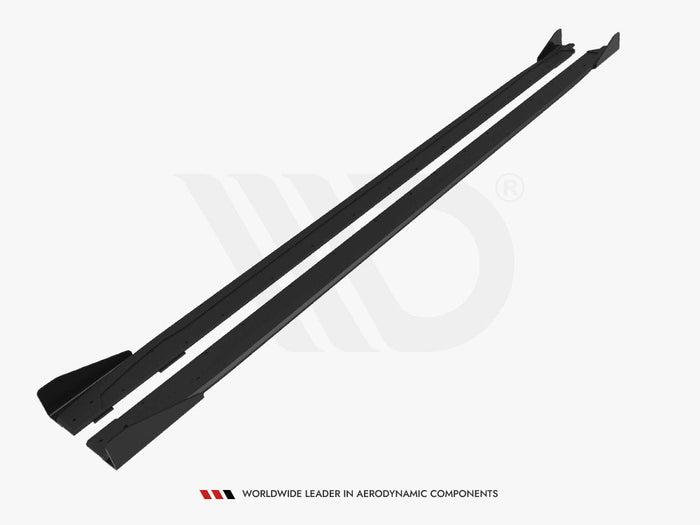 Street PRO Side Skirts Diffusers + Flaps Audi S3 Sportback / A3 S-Line Sportback 8Y Facelift