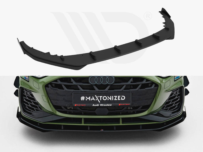 Maxton Design - Street PRO Front Splitter V.1 + Flaps Audi S3 Sportback / A3 S-line Sportback 8Y Facelift