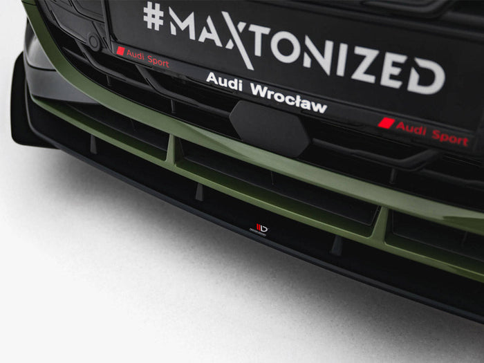 Maxton Design - Street PRO Front Splitter V.1 + Flaps Audi S3 Sportback / A3 S-line Sportback 8Y Facelift