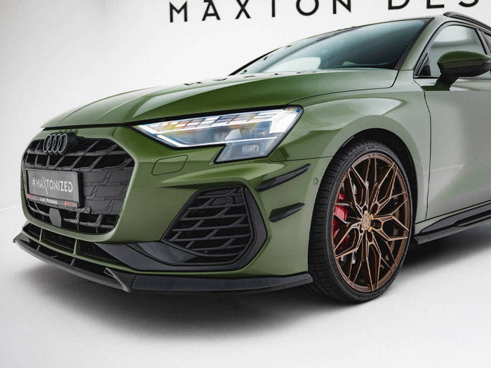 Maxton Design - Front Bumper Wings (Canards) Audi S3 Sportback / A3 S-Line Sportback 8Y Facelift