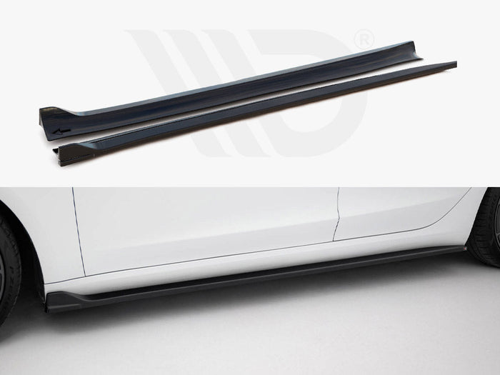 Maxton Design - Side Skirts Diffusers V.3 Tesla Model 3 Performance Mk1 Facelift