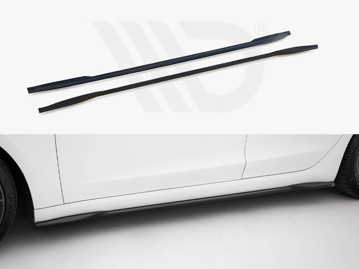 Maxton Design - Side Skirts Diffusers V.2 Tesla Model 3 Performance Mk1 Facelift