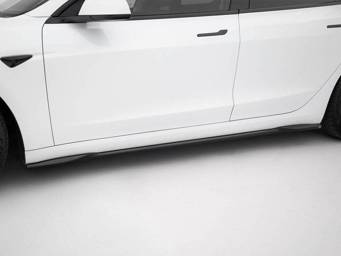 Maxton Design - Side Skirts Diffusers V.2 Tesla Model 3 Performance Mk1 Facelift