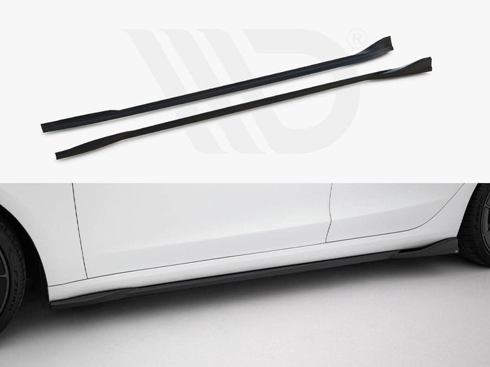 Maxton Design - Side Skirts Diffusers V.1 Tesla Model 3 Performance Mk1 Facelift