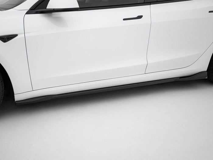 Maxton Design - Side Skirts Diffusers V.1 Tesla Model 3 Performance Mk1 Facelift